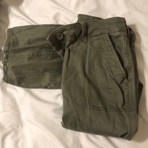 Military green cargo pants